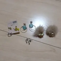 ピアス☆両耳、片耳8点セット