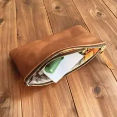 レザークラフト 通帳ケース　ポーチ