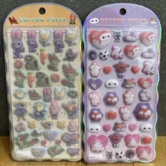 正規品　ズートピア　ベイマックス コットンパフィシール2点セット　ディズニー