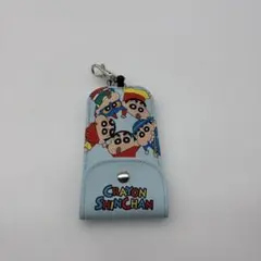 新品未使用　クレヨンしんちゃん キーケース 水色
