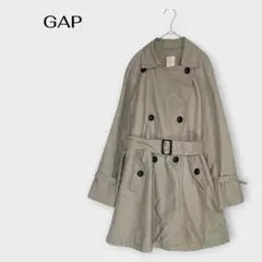 GAP ギャップ トレンチコート ダブルボタン ベルト付き ベージュ Sのサムネイル