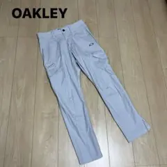 美品　オークリー　ゴルフパンツ ストレッチ　30サイズ　スカル　ライトグレー