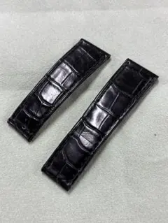 グラスヒュッテオリジナル 替えベルトルイジアナアリゲーター黒19ミリ