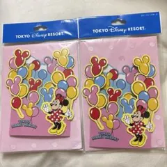 ミニー グリーティングカード ２つセット ディズニー 飛び出すカード