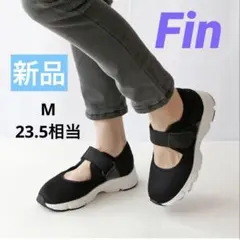 Fin フィン 厚底ストラップスニーカー ブラック M 新品未使用のサムネイル