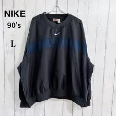 希少大人気NIKE 90'sプルオーバーナイロンジャケット 刺繍ロゴスウッシュ