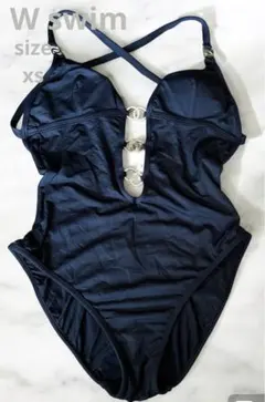 アメリカ製【W swim】ワンピース ブラック 大人 セクシー 水着