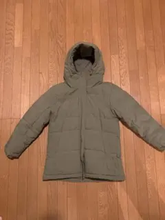 カーキ色ダウンコート キッズ 140cm