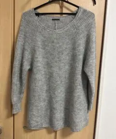 美品　NICOLE ZELDAモヘヤ　ウール混 グレーニットのサムネイル