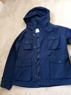 coenネイビー マウンテンパーカー フード付き