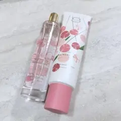 ほぼ未使用Lalineラリン桜ミモザセットボディミストクリーム人気香り 限定のサムネイル