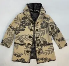 ALBAROSA超希少初期ブランケットコート　ダッフルコートレイハイビスカス柄