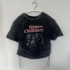 Disgust Ordinary グラフィックTシャツ 半袖　サイド絞り　y2kのサムネイル