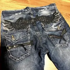 【y2k】ORIRIN デニム 刺繍 ジーンズ ヴィンテージ ストレート　平成