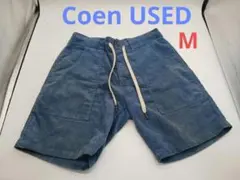USED coen コーデュロイ ショートパンツ ブルー メンズ Mサイズのサムネイル