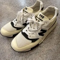 美品　NEW BALANCE:U998TI ホワイト/ブラック