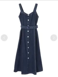 SUGAR SPOON デニムジャンバースカート Indigo インディゴ