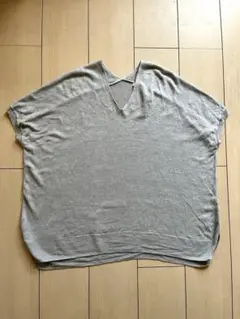 アーバンリサーチドアーズ ニット カットソー 麻 フレンチスリーブ