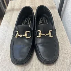 アルテサノス　22.5センチ　ブラックレザー ローファー