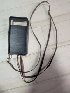 Pixel6aスマホショルダーバッグ ワインレッドカラー
