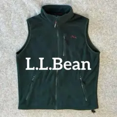 L.L.Bean OUTDOORS フリースベスト 深緑 フルジップ