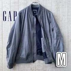 春物セール‼️ GAP グレー MA-1 ジャケット M ギャップ メンズ