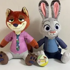 【2点まとめ売り】ニック ジュディ Lぬいぐるみ セットプライズ おまけ付