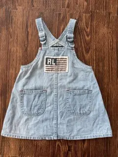 Polo Jeans Co. デニムオーバーオールワンピース 80