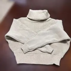 MURUA ベージュ タートルネックセーター F