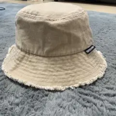 outdoor アウトドアベージュ コットン バケットハット フリンジエッジ