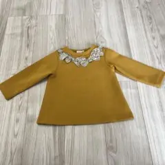 SENSE OF WONDER マスタード Tシャツ 90cm