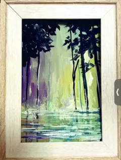 絵画 雨 micchan作 - メルカリ
