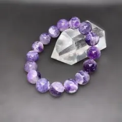 【5A】天然石パワーストーン　アメジストブレスレット　12㎜ 女性用