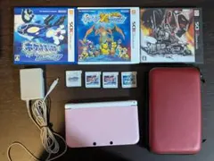 ニンテンドー3DS LL 本体＋充電器＋ケース＋カセット7本