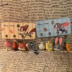 【2点】MINISO ズートピア ニック ジュディ めじるし アクセサリー