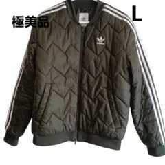 【極美品】adidas オリーブ キルティングジャケット カーキ ユニセックス
