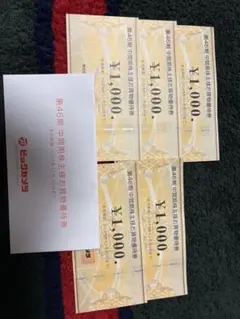 ビックカメラ 株主優待券 5,000円