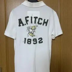 【美品】Abercrombie & Fitch ホワイトポロシャツ Mのサムネイル