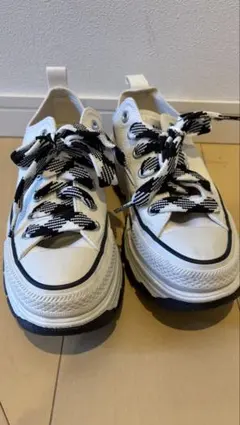 CONVERSE ALL STAR ホワイト厚底スニーカー　23.5