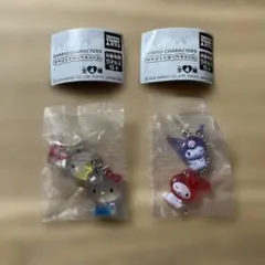 サンリオキャラクターズなかよしドロップチャーム　キティ&ミミィ　マイメロ&クロミ