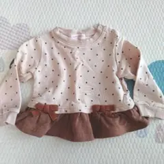 sweet melon ドット柄トレーナー 80cm