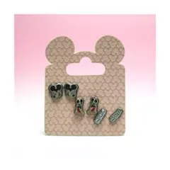 USディズニー限定 ミッキーマウス・顔・ロゴ　3種6ヶセット ピアス