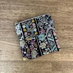 No.395 インド刺繍リボン フラットポーチ