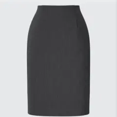 UNIQLO ストレッチタイトスカート ダークグレーストライプ　新品未使用