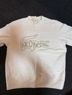 LACOSTE ロゴ スウェット US L ホワイト
