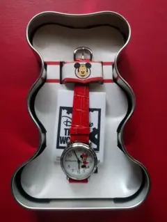 ディズニー腕時計（ミニー）ミッキー缶付き