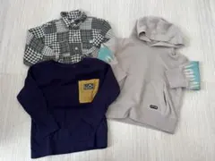 キッズ　長袖トップス　90センチ 3点セット