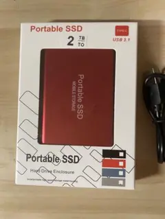本日のみの価格です。ポータブルSSD 2TB USB 3.1 Type-C