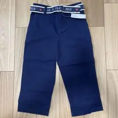 【新品未使用】Ralph Lauren ネイビー パンツ ベルト付き90