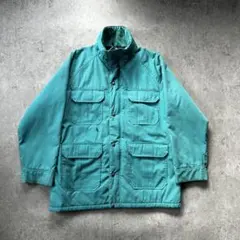 80s- ウールリッチ 中綿マウンテンパーカー USA製 ターコイズ L